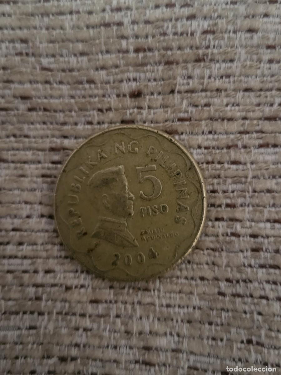 Monedas antiguas de Asia: 5 PISO REP&Uacute;BLICA DE PHILIPINAS - Foto 2