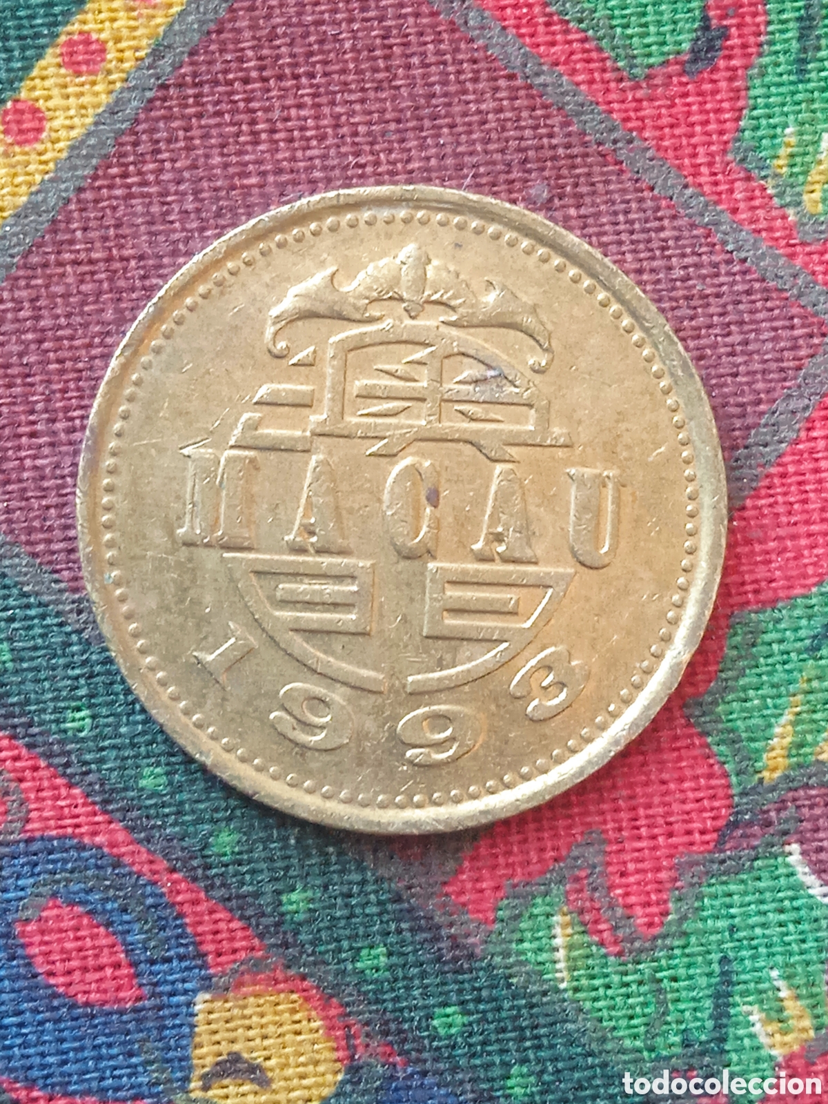 Monedas antiguas de Asia: Moneda 10 Avos Macao 1993 EBC - Foto 1