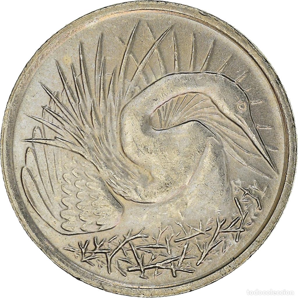 Monedas antiguas de Asia: [#933066] Moneda, Singapur, 5 Cents - Foto 1