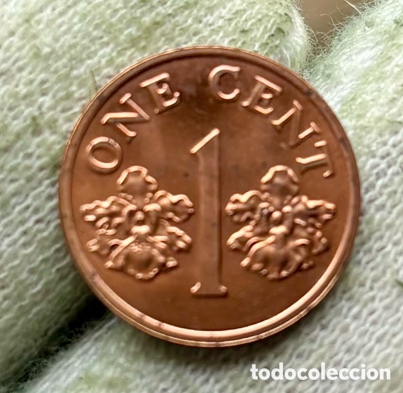 Monedas antiguas de Asia: Moneda SINGAPUR 1 Cent 1993 SC- - Foto 2