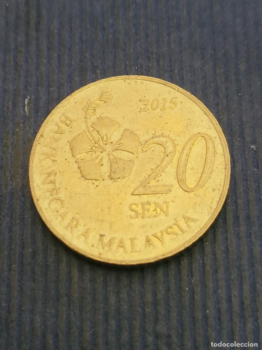 Monedas antiguas de Asia: Moneda 20 sen 2015 Malasia - Foto 2
