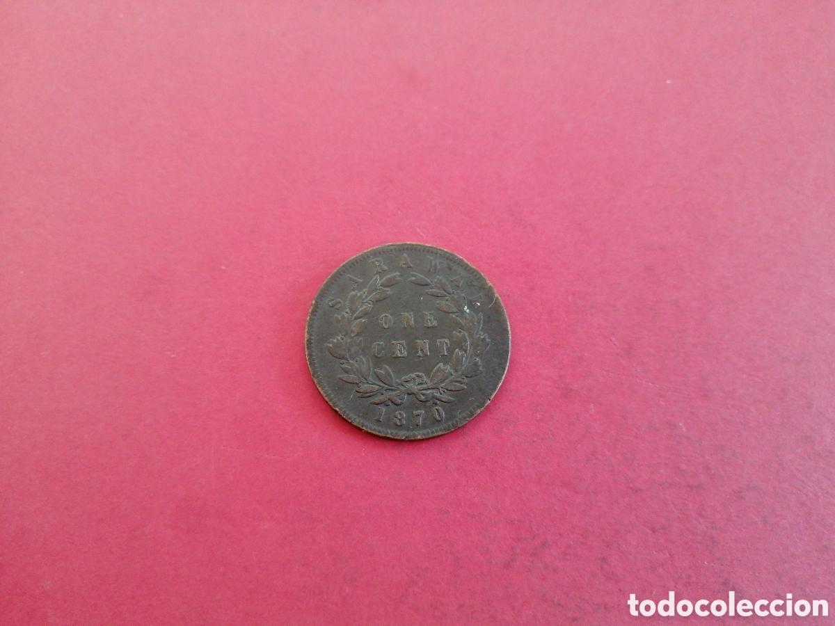 Monedas antiguas de Asia: 1 cent de Sarawak 1870 - Foto 2