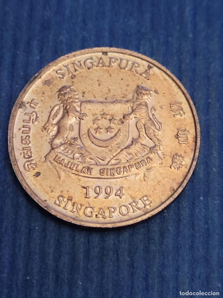 Monedas antiguas de Asia: Moneda 1 centavo 1994 Singapur - Foto 1