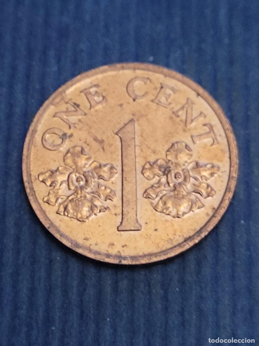 Monedas antiguas de Asia: Moneda 1 centavo 1994 Singapur - Foto 2