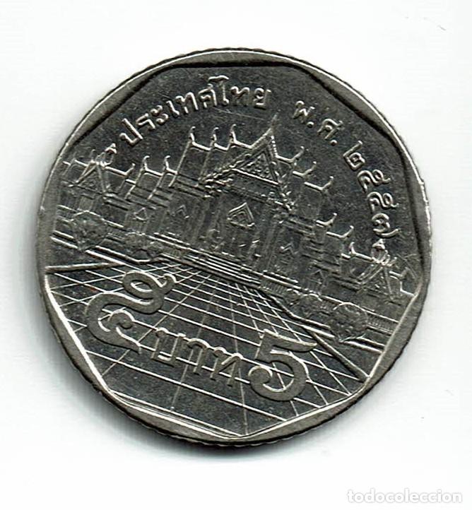 Monedas antiguas de Asia: Tailandia 5 baht 2014 - Foto 1