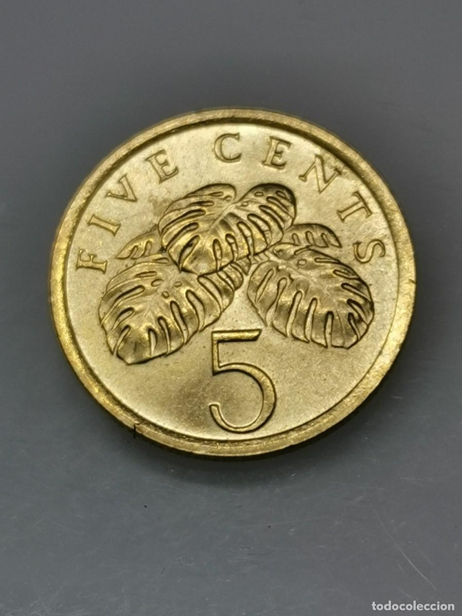 Monedas antiguas de Asia: SINGAPUR - MONEDA DE 5 C&Eacute;NTIMOS - 1987. - Foto 3