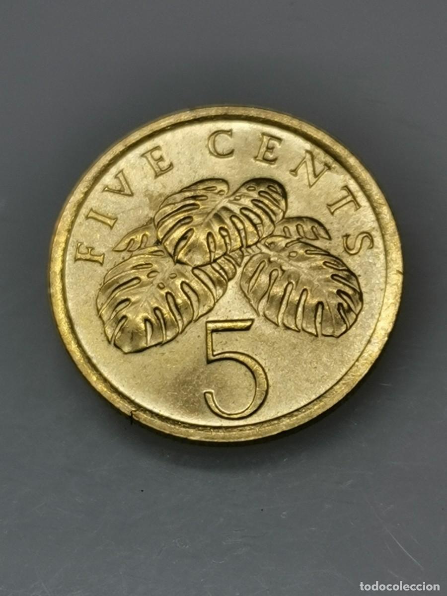 Monedas antiguas de Asia: SINGAPUR - MONEDA DE 5 C&Eacute;NTIMOS - 1987. - Foto 5