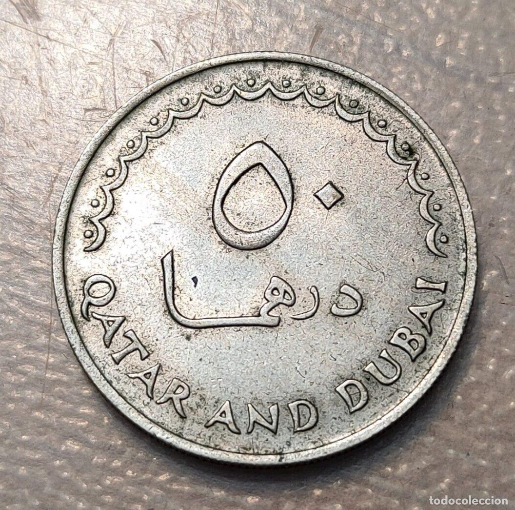 Monedas antiguas de Asia: QATAR & DUBAI 50 DIRHAMS 1966 - Foto 4