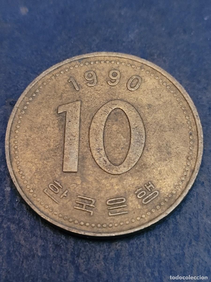 Monedas antiguas de Asia: Moneda 10 won 1990 Corea del Sur - Foto 2