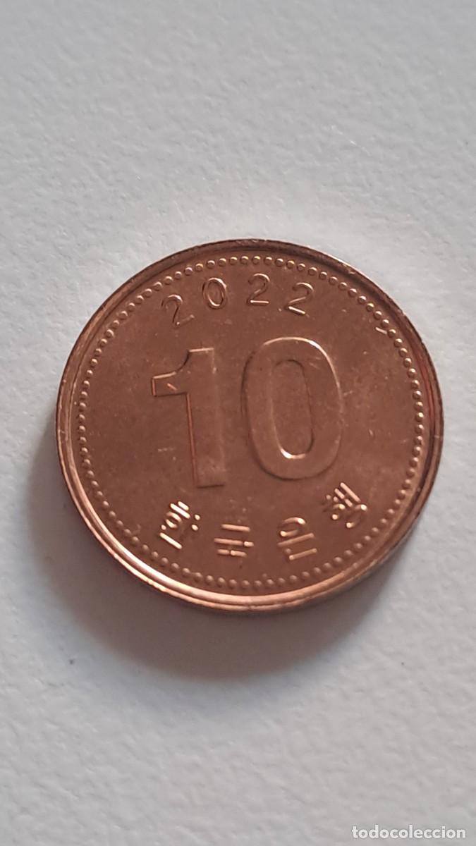 Monedas antiguas de Asia: MONEDA 10 WON COREA DEL SUR 2022 - Foto 2