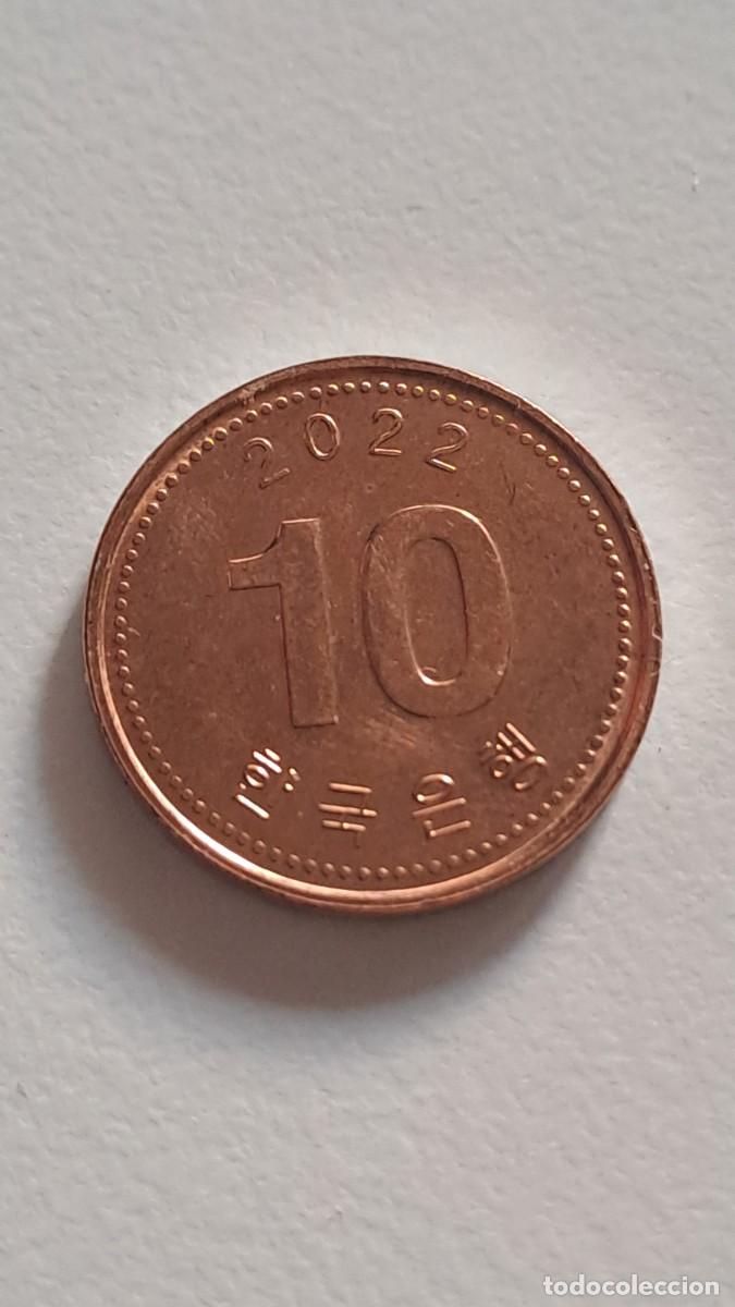 Monedas antiguas de Asia: MONEDA 10 WON COREA DEL SUR 2022 - Foto 2