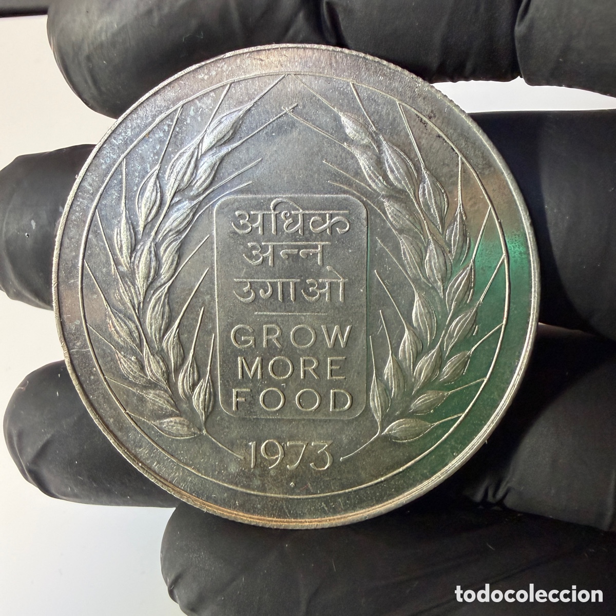 Monedas antiguas de Asia: India 20 rupias 1973 - Foto 4