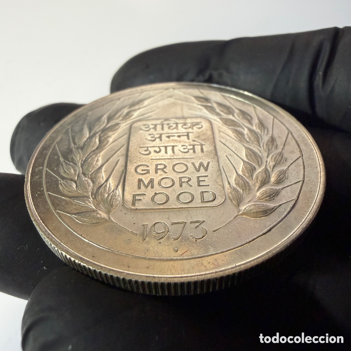 Monedas antiguas de Asia: India 20 rupias 1973 - Foto 5
