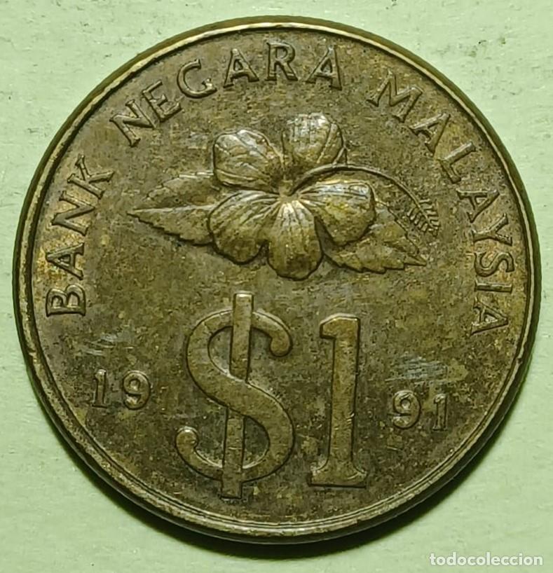 Monedas antiguas de Asia: MONEDA 1 Ringgit 1991 MALASIA - Foto 1