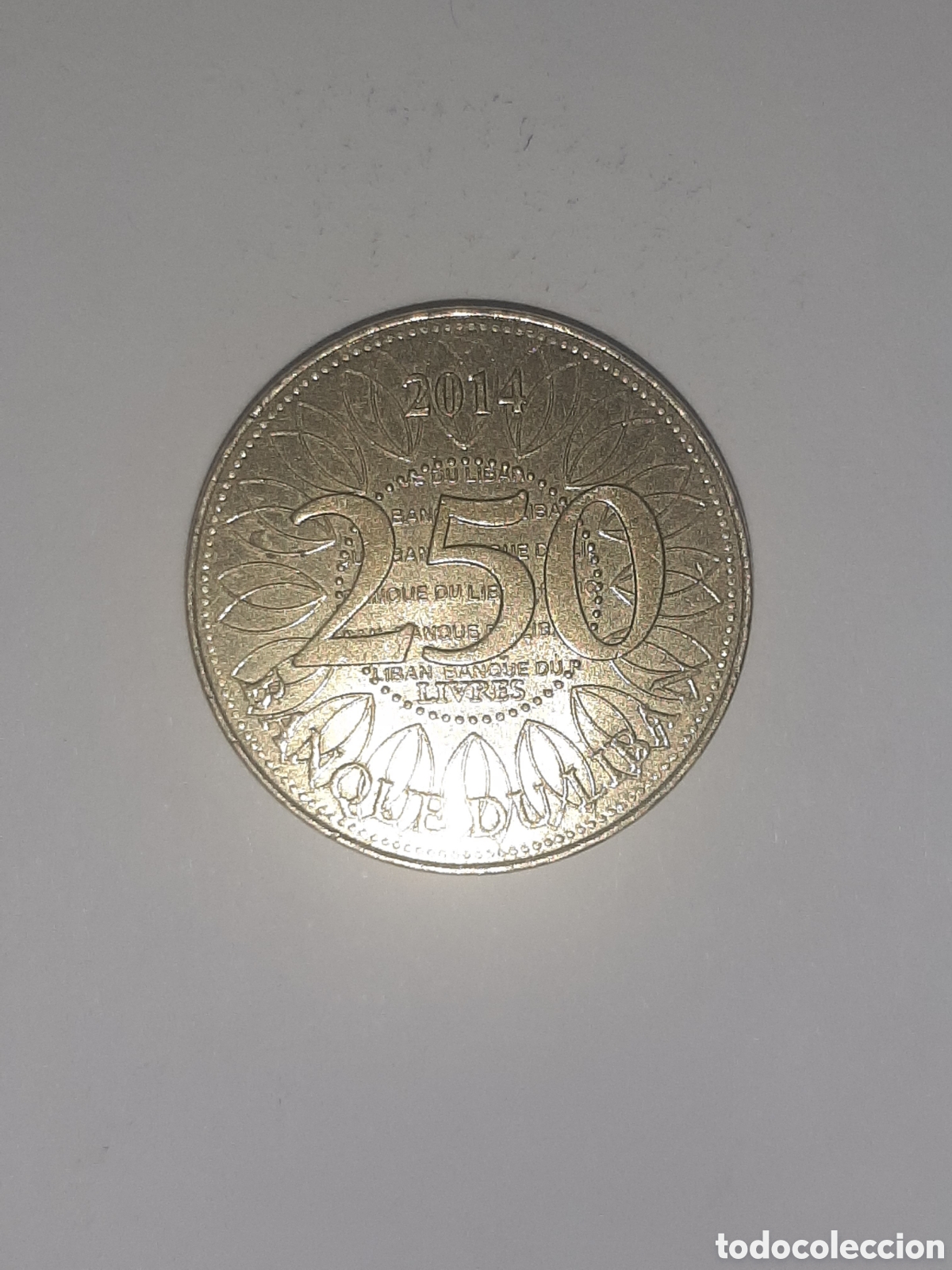 Monedas antiguas de Asia: LIBANO 250 LIBRAS 2014 - Foto 2