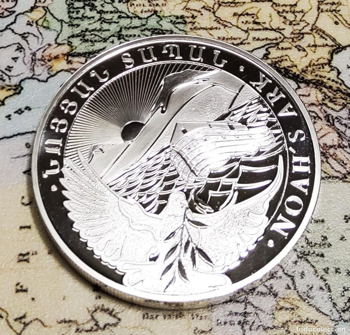 Monedas antiguas de Asia: 1000 DRAM de PLATA de ARMENIA DEL A&Ntilde;O 2014.SON 5 ONZAS DE PLATA PURA DE LEY 9999