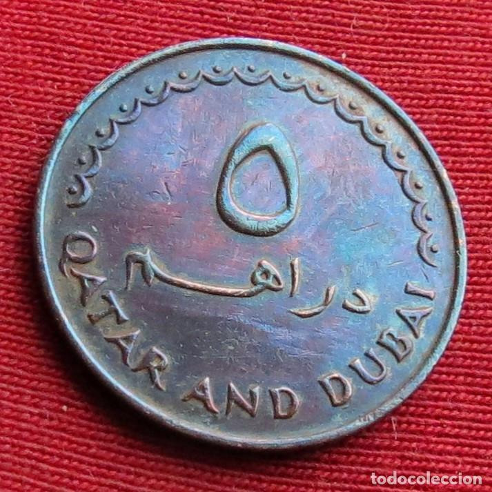 Monedas antiguas de Asia: Qatar Dubai 5 dirhem 1966 - Foto 2