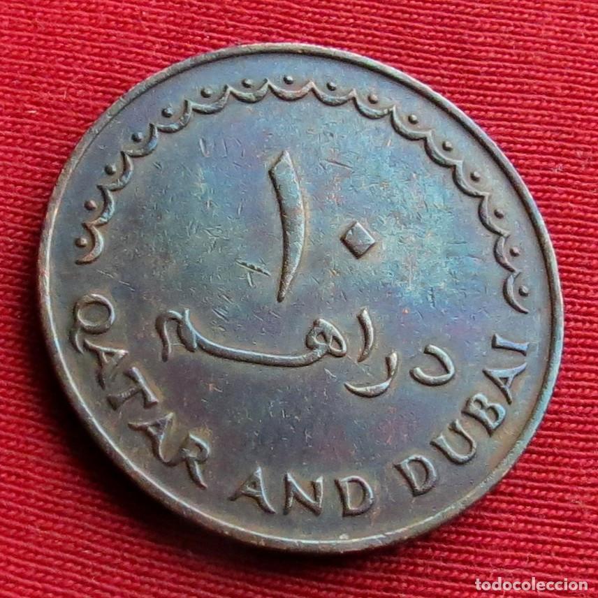 Monedas antiguas de Asia: Qatar Dubai 10 dirhem 1966 - Foto 2