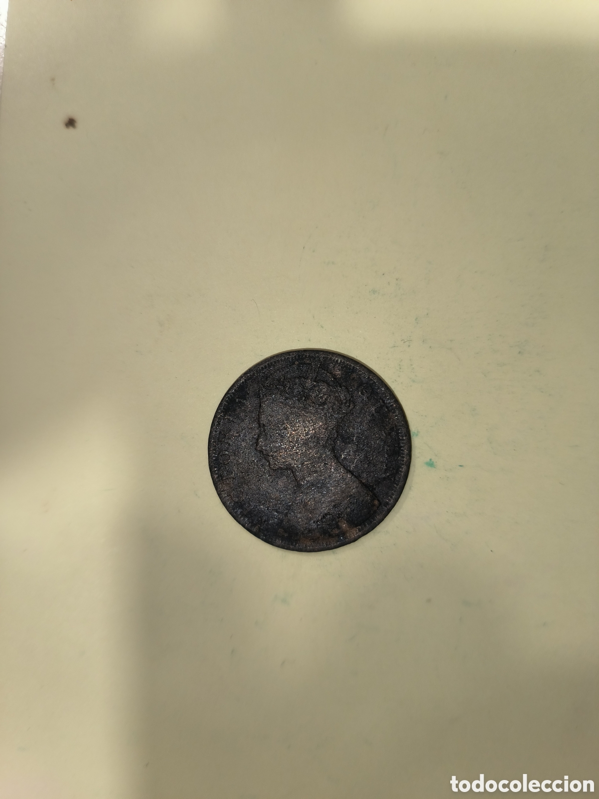 Monedas antiguas de Asia: 1 centimo hong kong 1923 - Foto 2