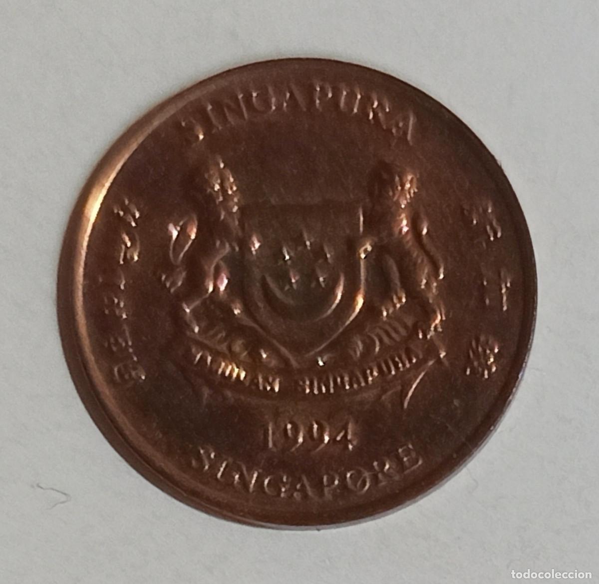 Monedas antiguas de Asia: MONEDA 1 CENT ( SINGAPUR ) 1994 - Foto 2