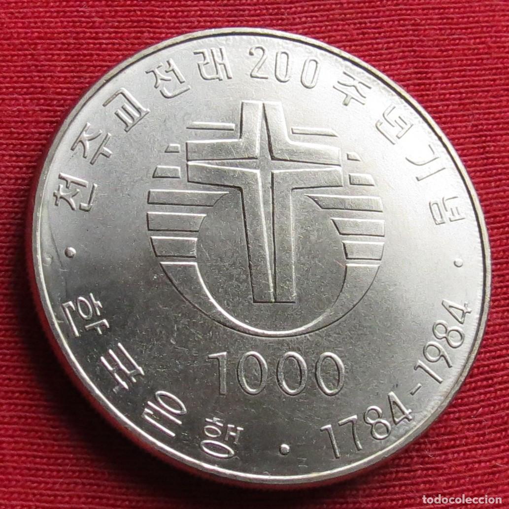Monedas antiguas de Asia: Corea del Sur 1000 won 1984 Korea - Foto 2