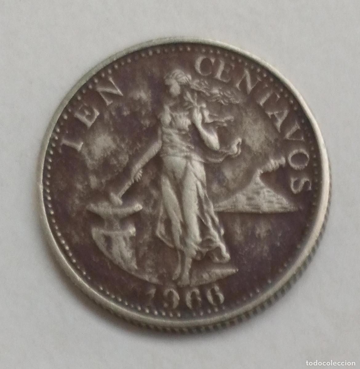 Monedas antiguas de Asia: MONEDA DE 10 CENTAVOS ( FILIPINAS ) 1966 - Foto 1