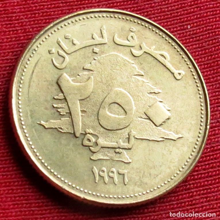 Monedas antiguas de Asia: Libano Lebanon 250 libra 1996 - Foto 2