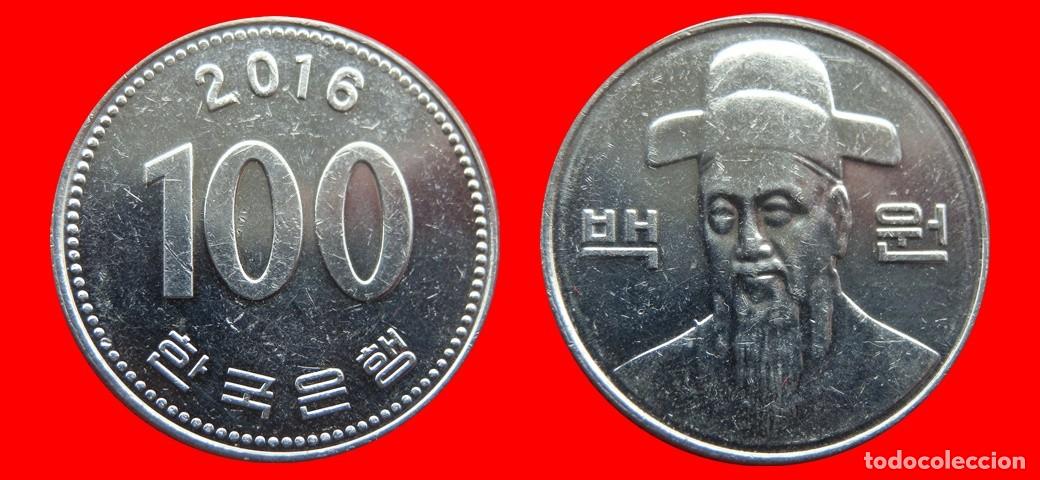 Monedas antiguas de Asia: 100 WON 2016 COREA DEL SUR KOREA-140199 - Foto 1