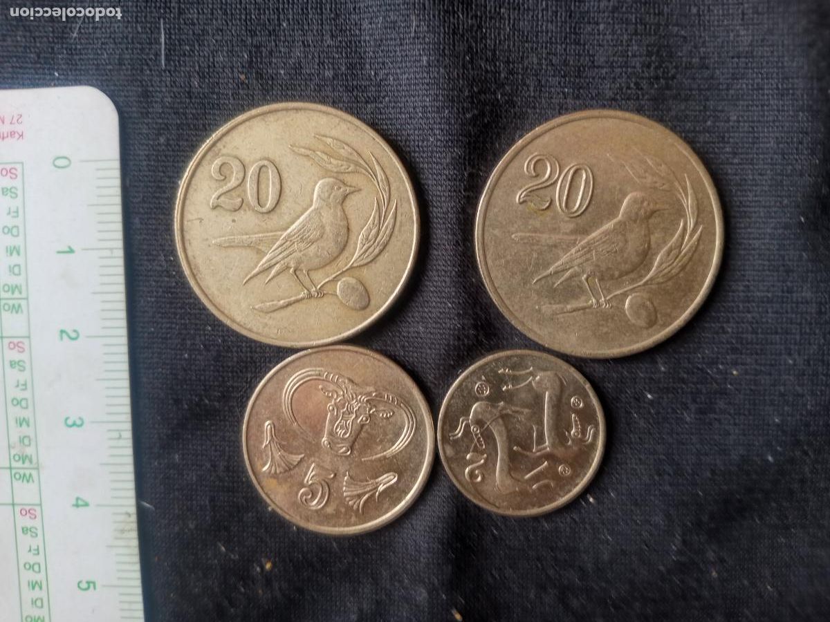 Monedas antiguas de Asia: Chipre: 4 monedas diferentes - Foto 2