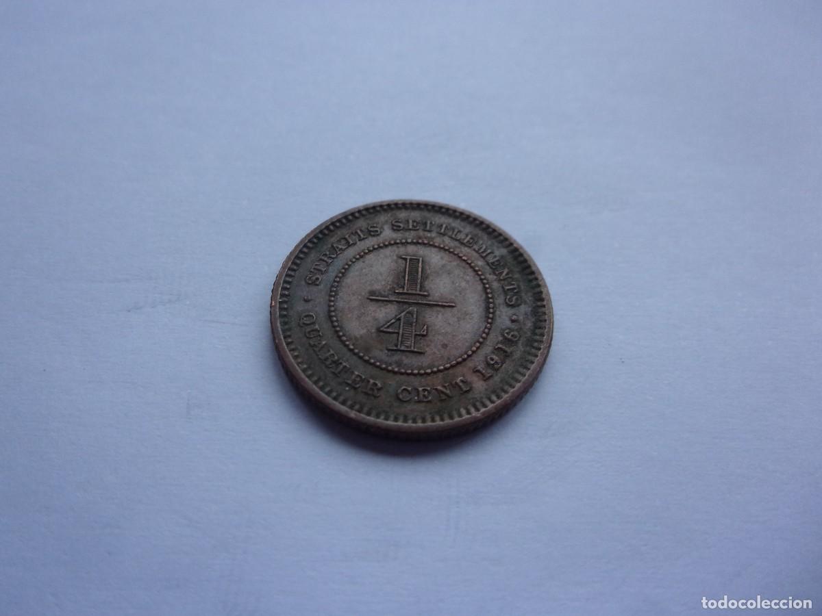 Monedas antiguas de Asia: Straits Settlements 1/4 cent 1916 37ds26 - Foto 4