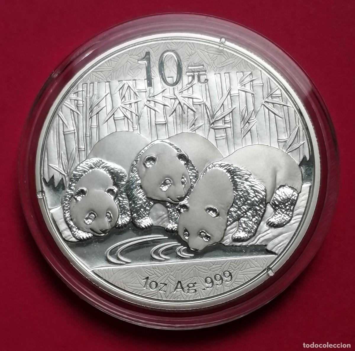Monedas antiguas de Asia: ONZA PLATA PANDA 2013 CHINA - Foto 1