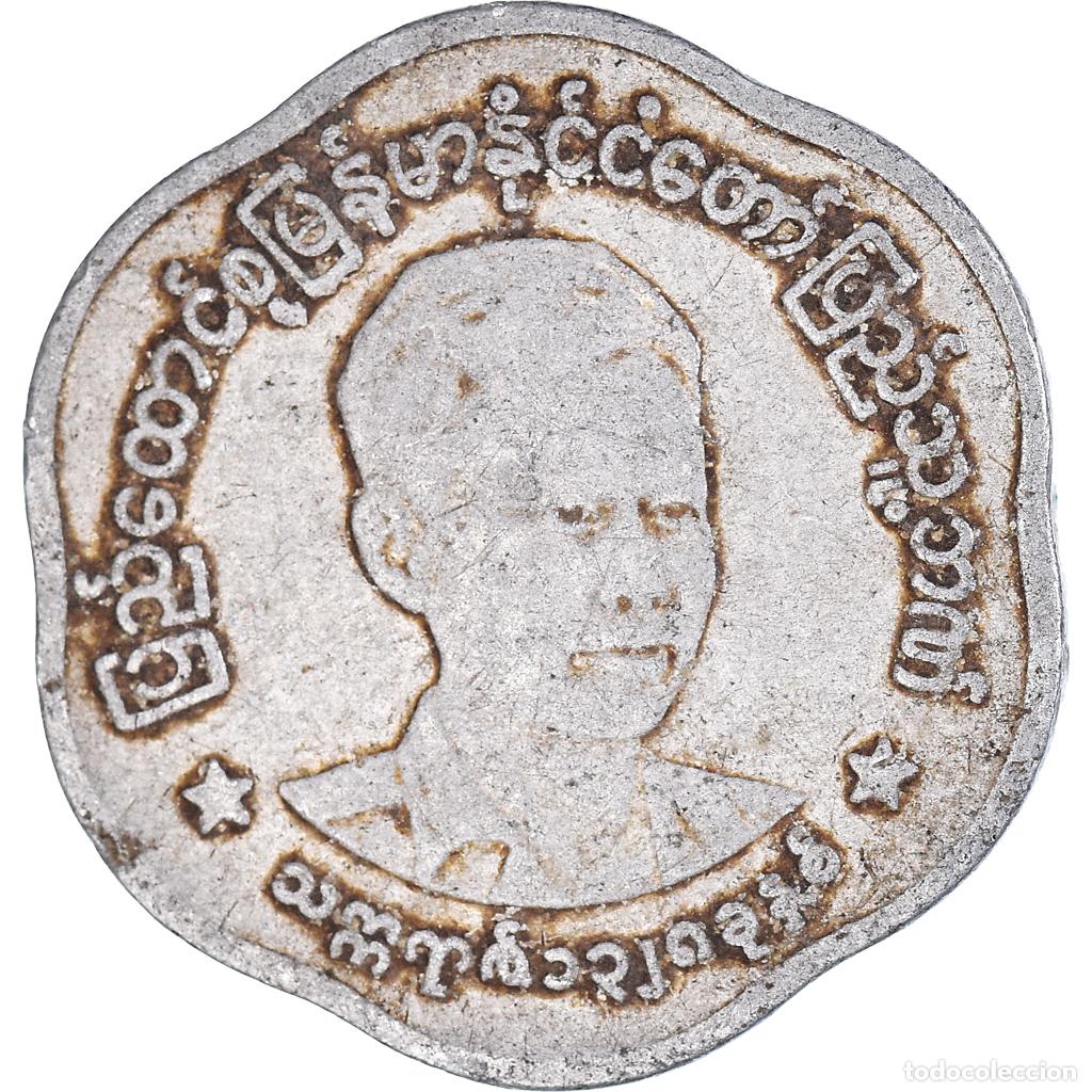 Monedas antiguas de Asia: [#1422129] Moneda, Myanmar, 25 Pyas, 1966 - Foto 1