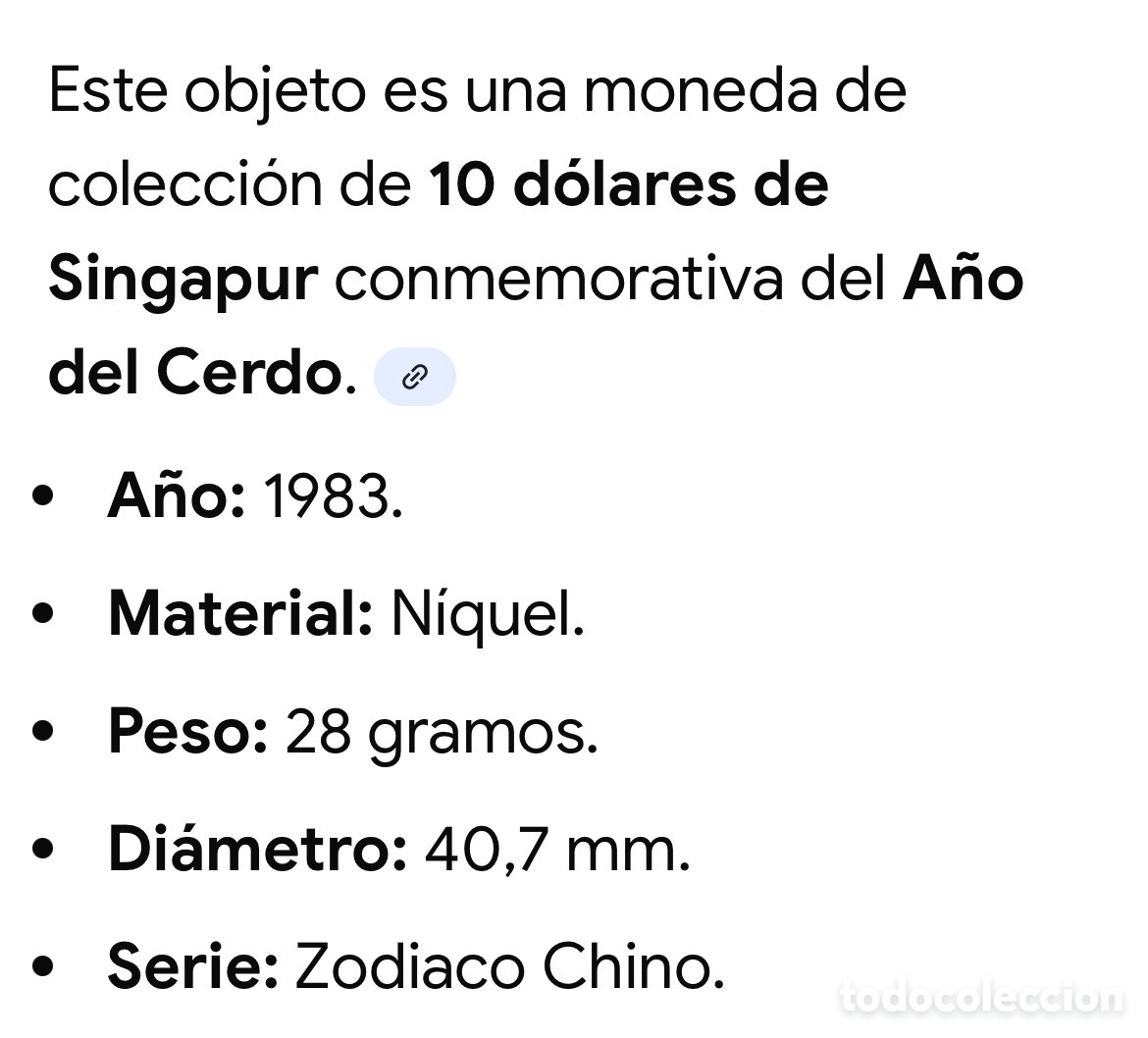 Monedas antiguas de Asia: Moneda Singapur a&ntilde;o 1983 - Foto 5