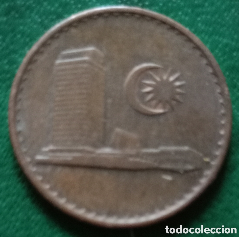 Monedas antiguas de Asia: Malasia 1967 - Moneda de 1 Sen - BC - Foto 2