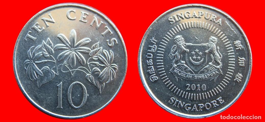 Monete antiche di Asia: 10 CENTAVOS 2010 SINGAPUR-141296