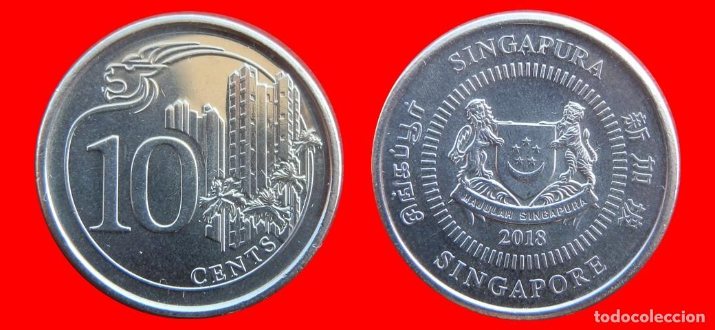 Monete antiche di Asia: 10 CENTAVOS 2018 SINGAPUR-141301