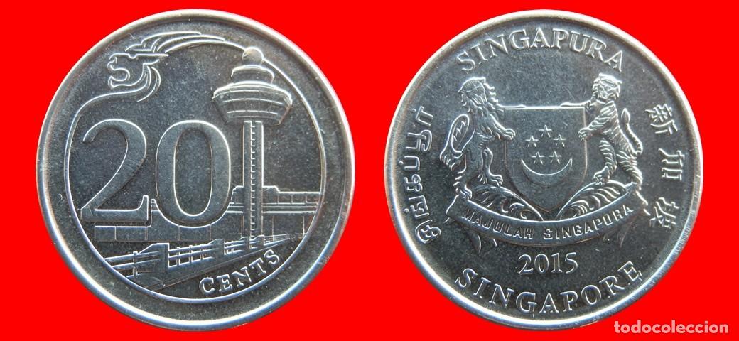 Monete antiche di Asia: 20 CENTAVOS 2015 SINGAPUR-141307