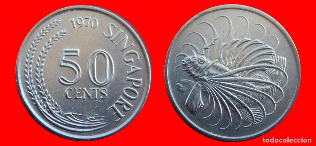 Monete antiche di Asia: 50 CENTAVOS 1970 SINGAPUR-141310