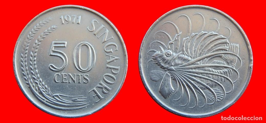 Monete antiche di Asia: 50 CENTAVOS 1971 SINGAPUR-141311