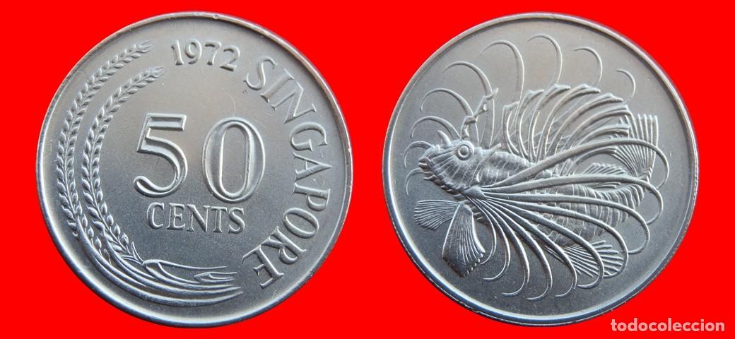 Monete antiche di Asia: 50 CENTAVOS 1972 SINGAPUR-141312