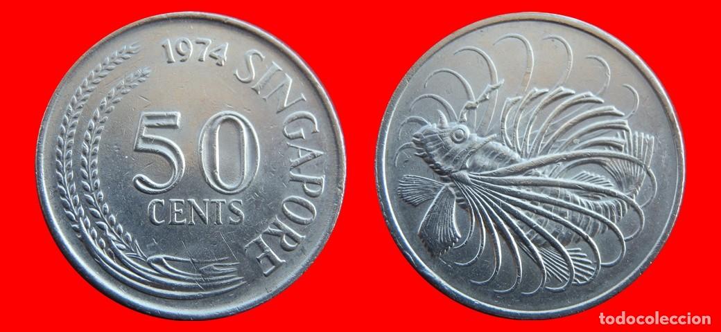 Monete antiche di Asia: 50 CENTAVOS 1974 SINGAPUR-141314