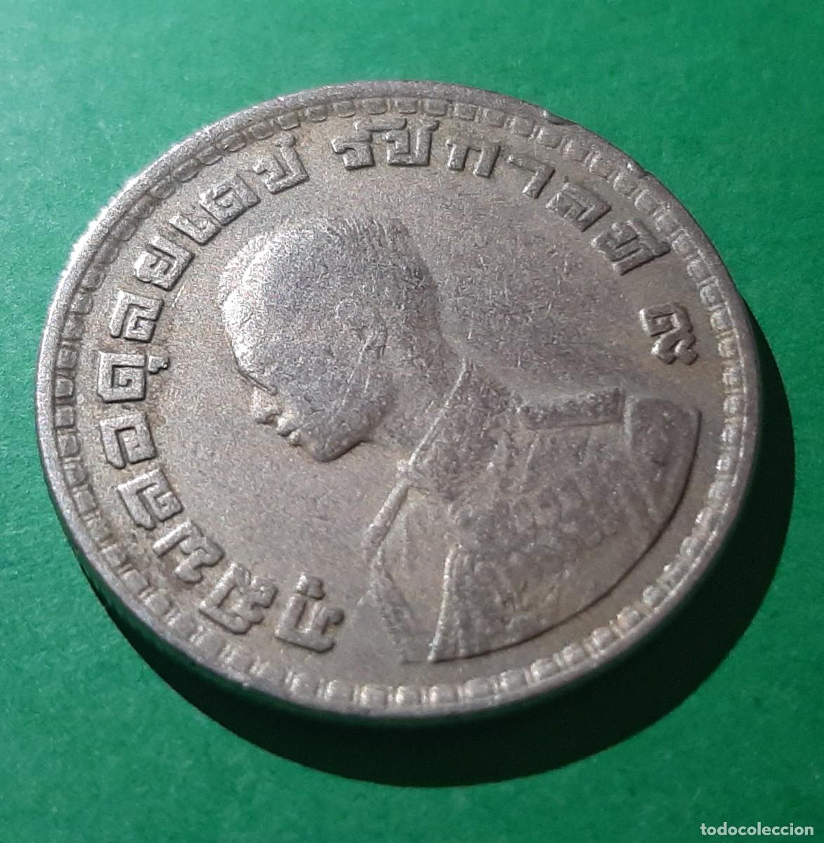Monedas antiguas de Asia: (TAILANDIA)(ERROR)(1962) 1 BAHT CON REPINTE - Foto 15