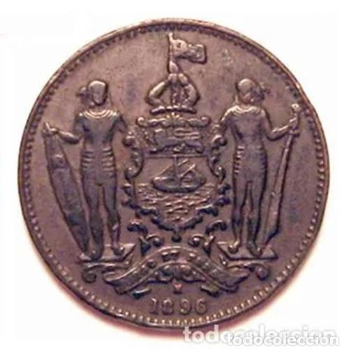 Alte M&uuml;nzen aus Asien: BORNEO BRITANICO DEL NORTE - 1 CENT - 1896H - E.B.C. - BRONCE - ESCASA