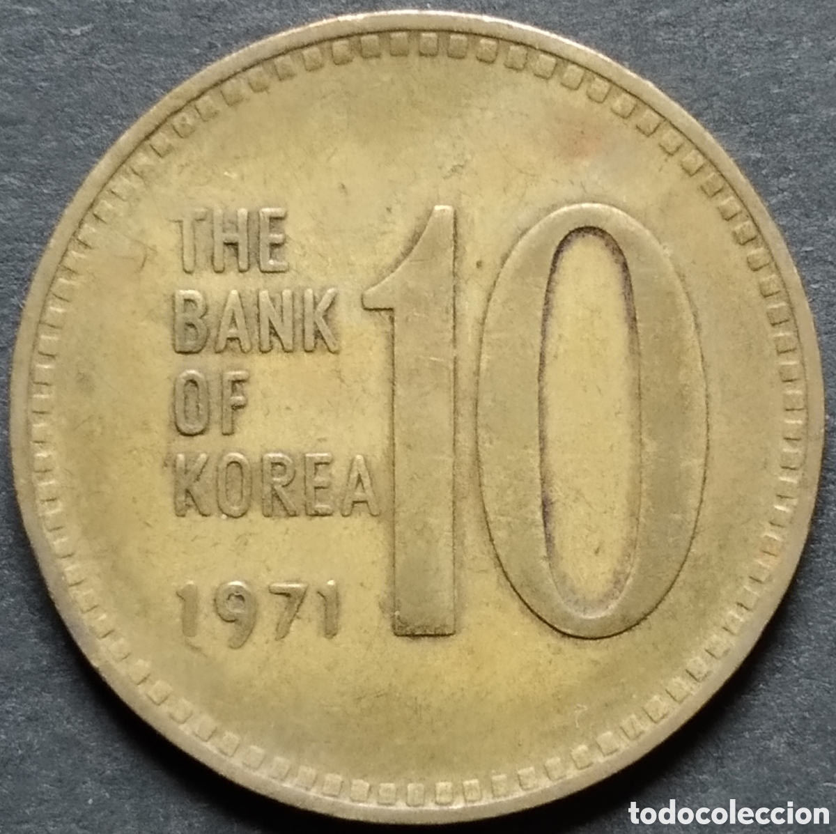 Monedas antiguas de Asia: MONEDA - COREA DEL SUR 10 WON 1971 - Foto 1