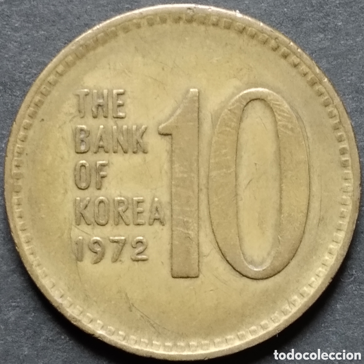 Monedas antiguas de Asia: MONEDA - COREA DEL SUR 10 WON 1972 - Foto 1
