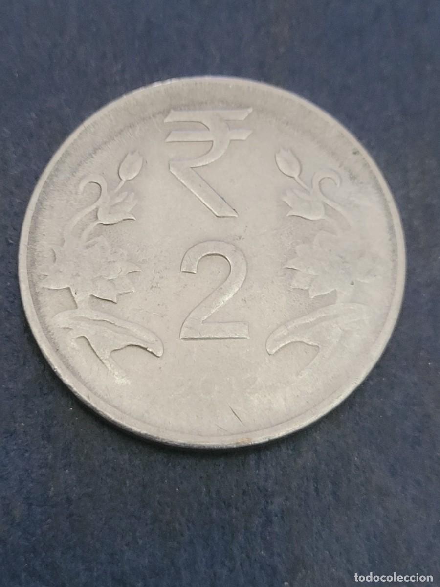 Monedas antiguas de Asia: Moneda 2 rupias 2012 ceca &rdquo;rombo&rdquo; India - Foto 2