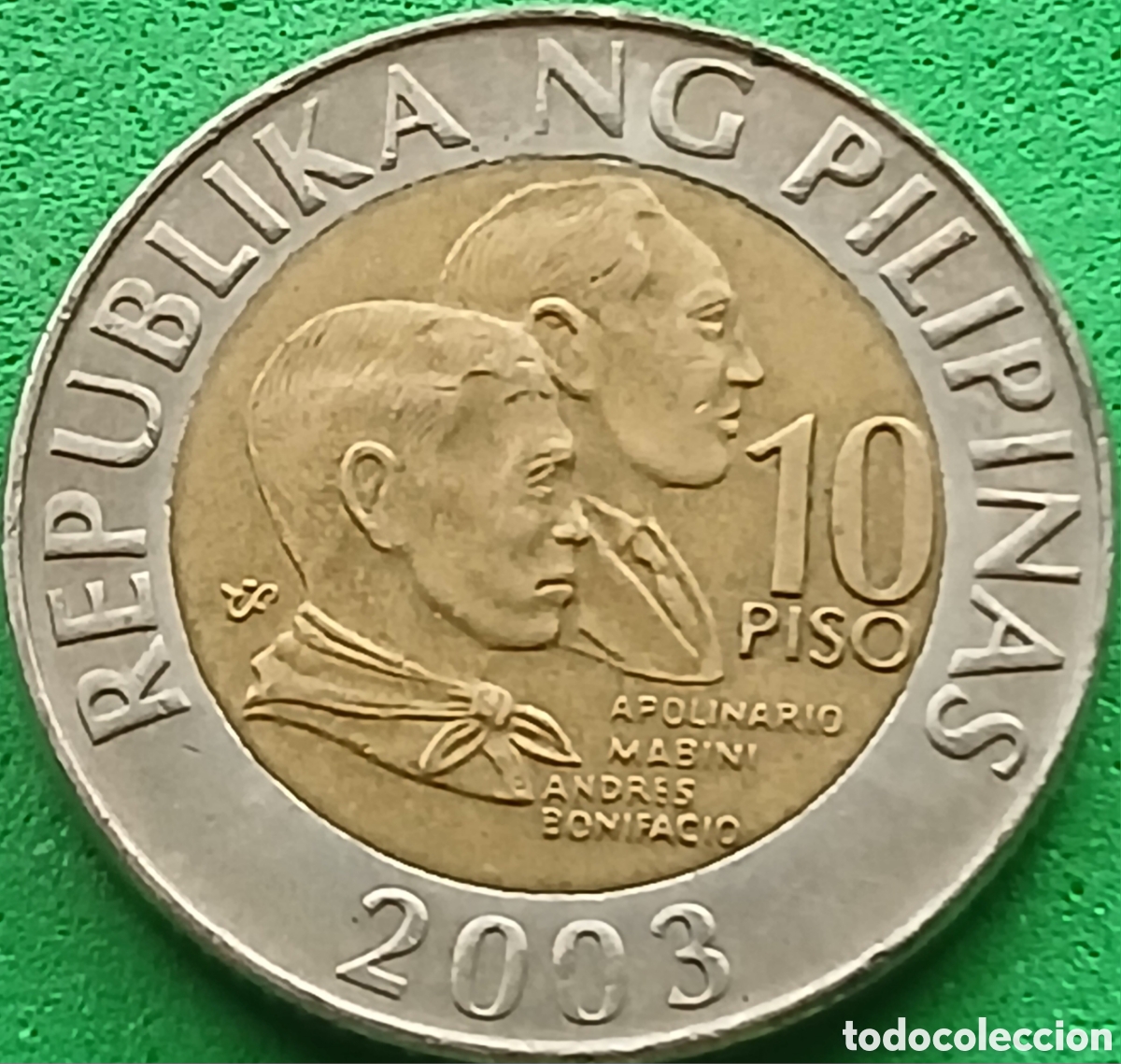 Monedas antiguas de Asia: Filipinas 10 pesos 2003 km#278