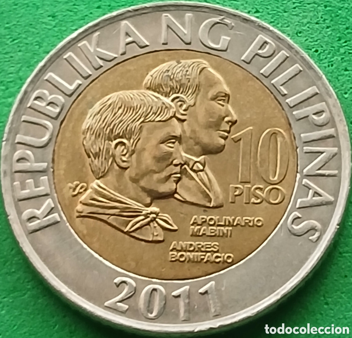 Monedas antiguas de Asia: Filipinas 10 pesos 2011 km#278