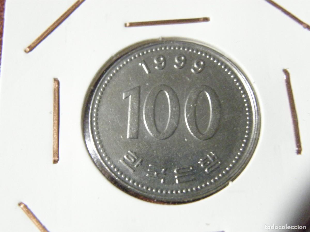 Monedas antiguas de Asia: Moneda de 100 Won de Corea del Sur 1999 - Foto 2