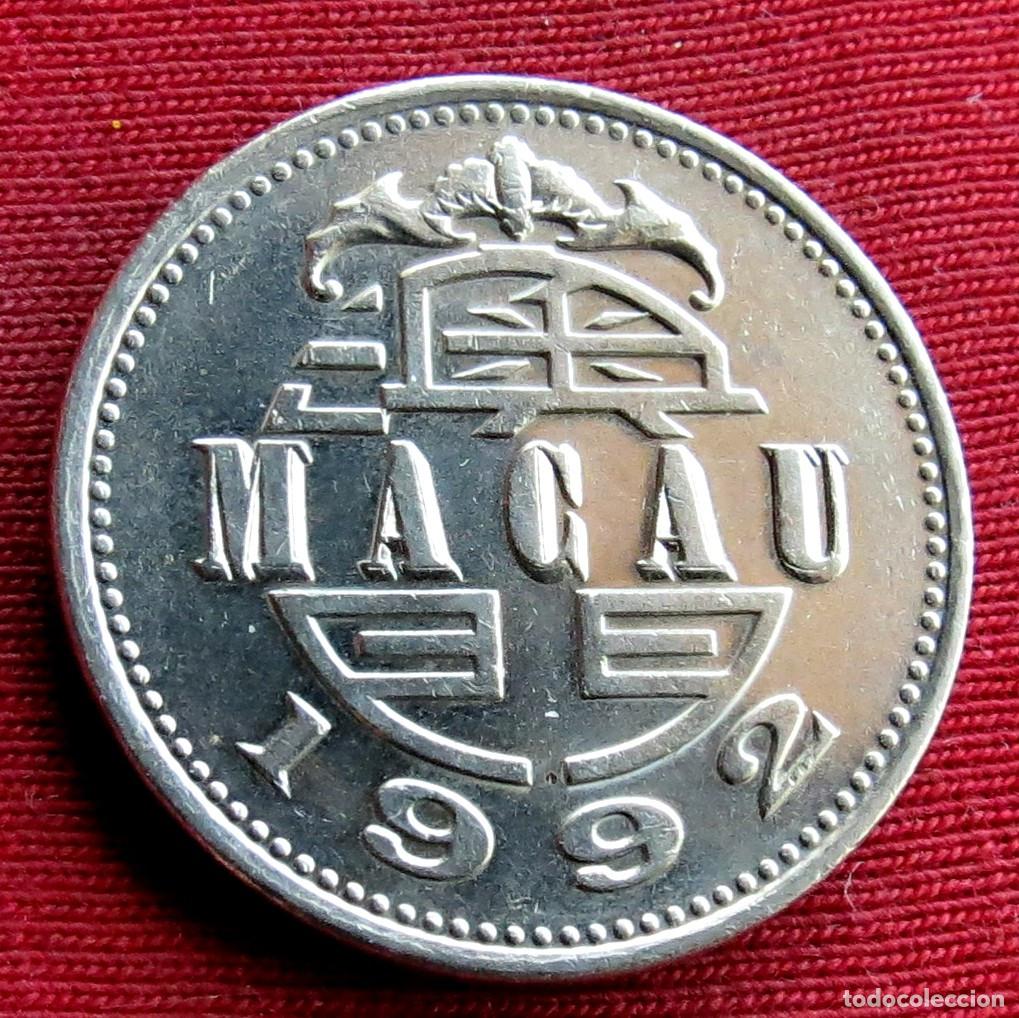 Monedas antiguas de Asia: Macau 1 pataca 1992 macao #1 - Foto 2